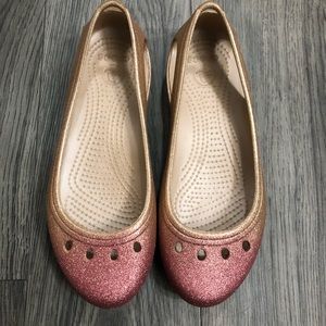 NWOT Rose Gold Flats